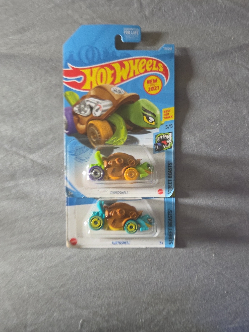Turtotshell Kids Toy Car - Green & Brown (Pack of 2)